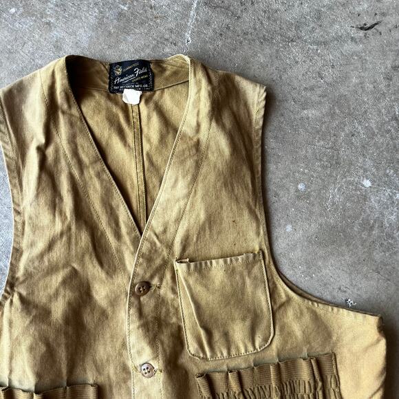 Rare Vintage 1940s 1950s Hettrick Co. American Field Half Moon Hunting Vest M - Picture 5 of 5